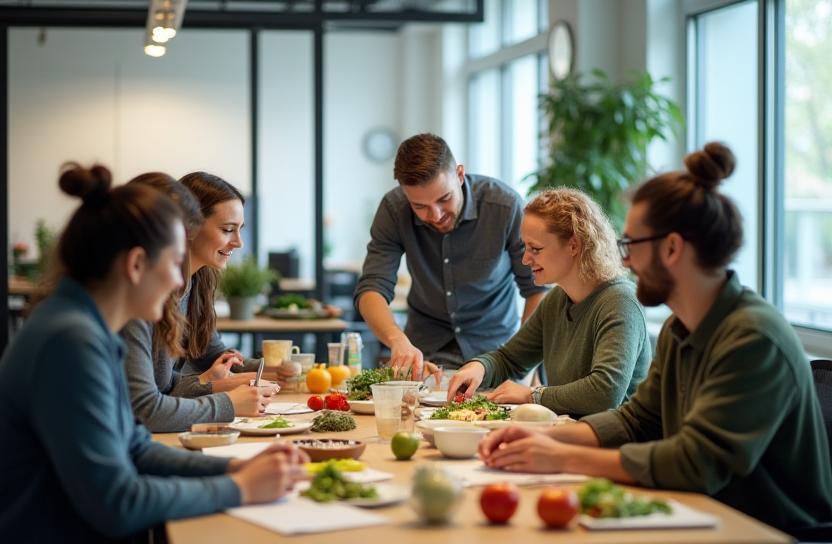 Das Berliner MittagsExpress Team bei der Arbeit